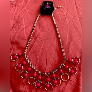 ❤️NWT❤️SILVER BEADS/RINGS NECKLACE❤️MADE BY PAPARAZZI❤️